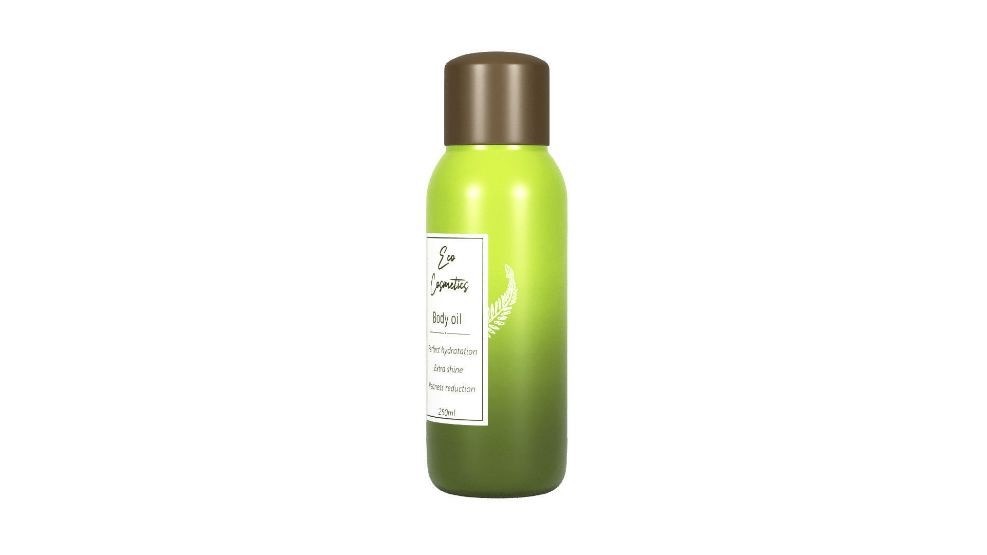 Body Oil Packaging 3D model_3