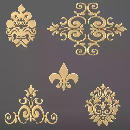 OrnamentVol01 three ornate designs