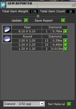 Halo Ruby Diamond Ring 1856  3D print model 3D print model_8