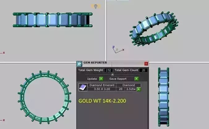 emerald cut eternity ring