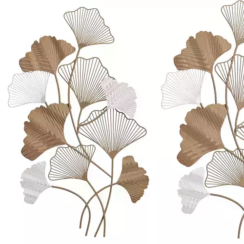 Mercer41 metal leaf wall decor 3D model