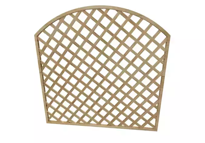Arc wooden fence trellis for garden