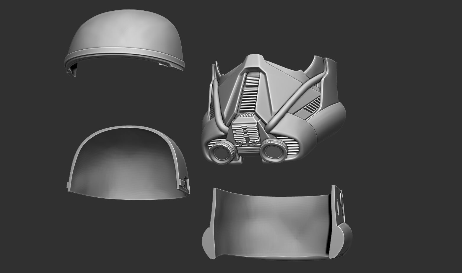 DEATH TROOPER Helmet 1to1 scale 3D print model_12