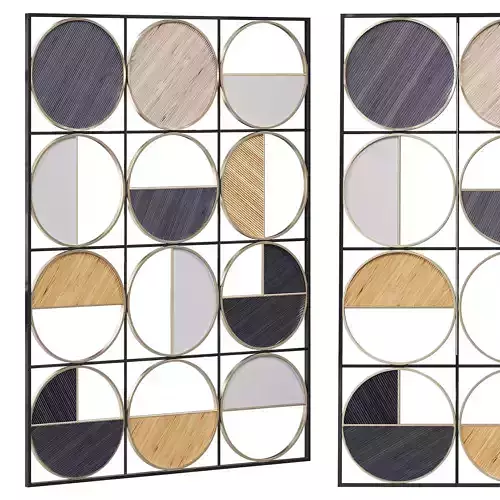 Cosmoliving by cosmopolitan black metal contemporary wall decor