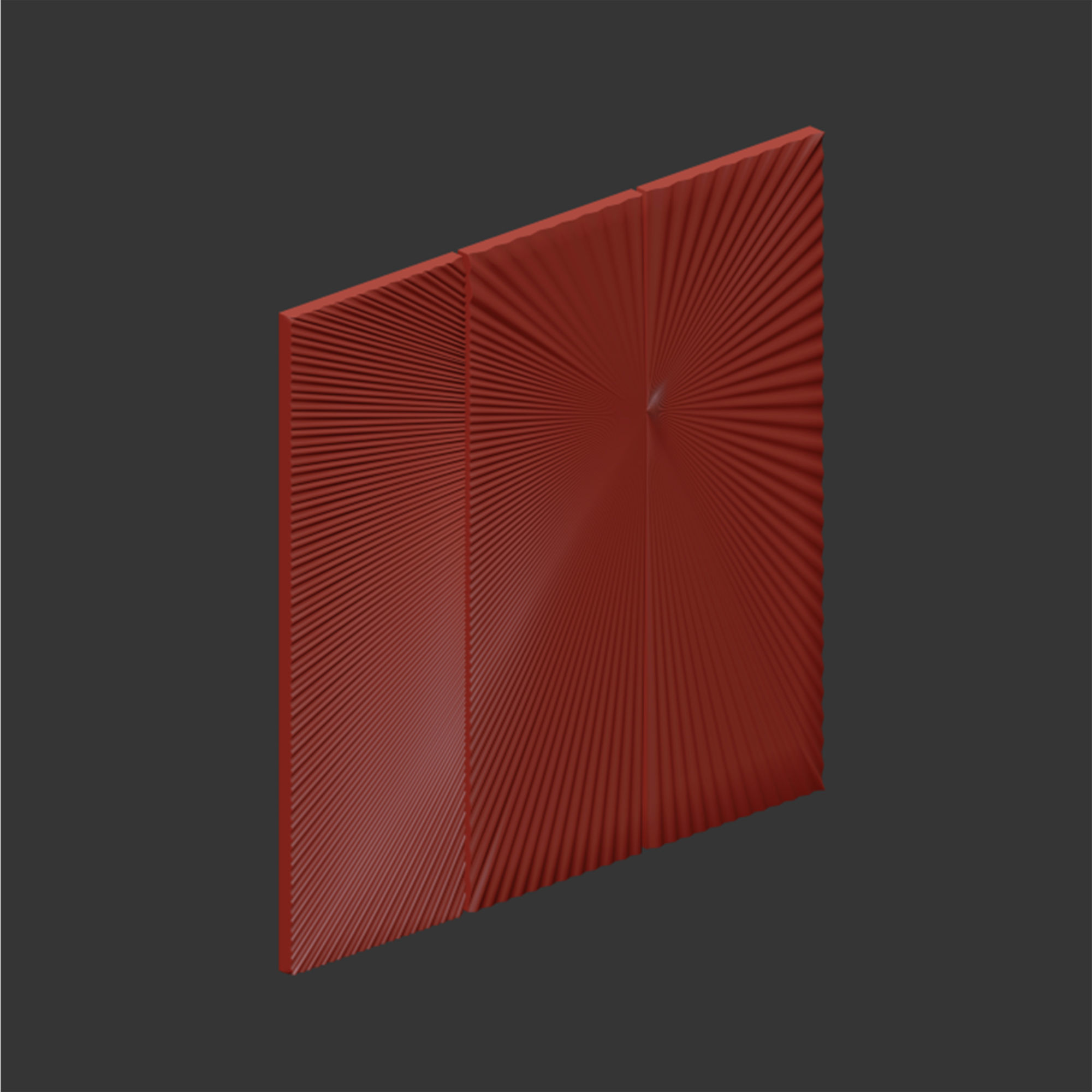 Piece Sunburst Metallic Wall Decor Set by Wayfair 3D model_7