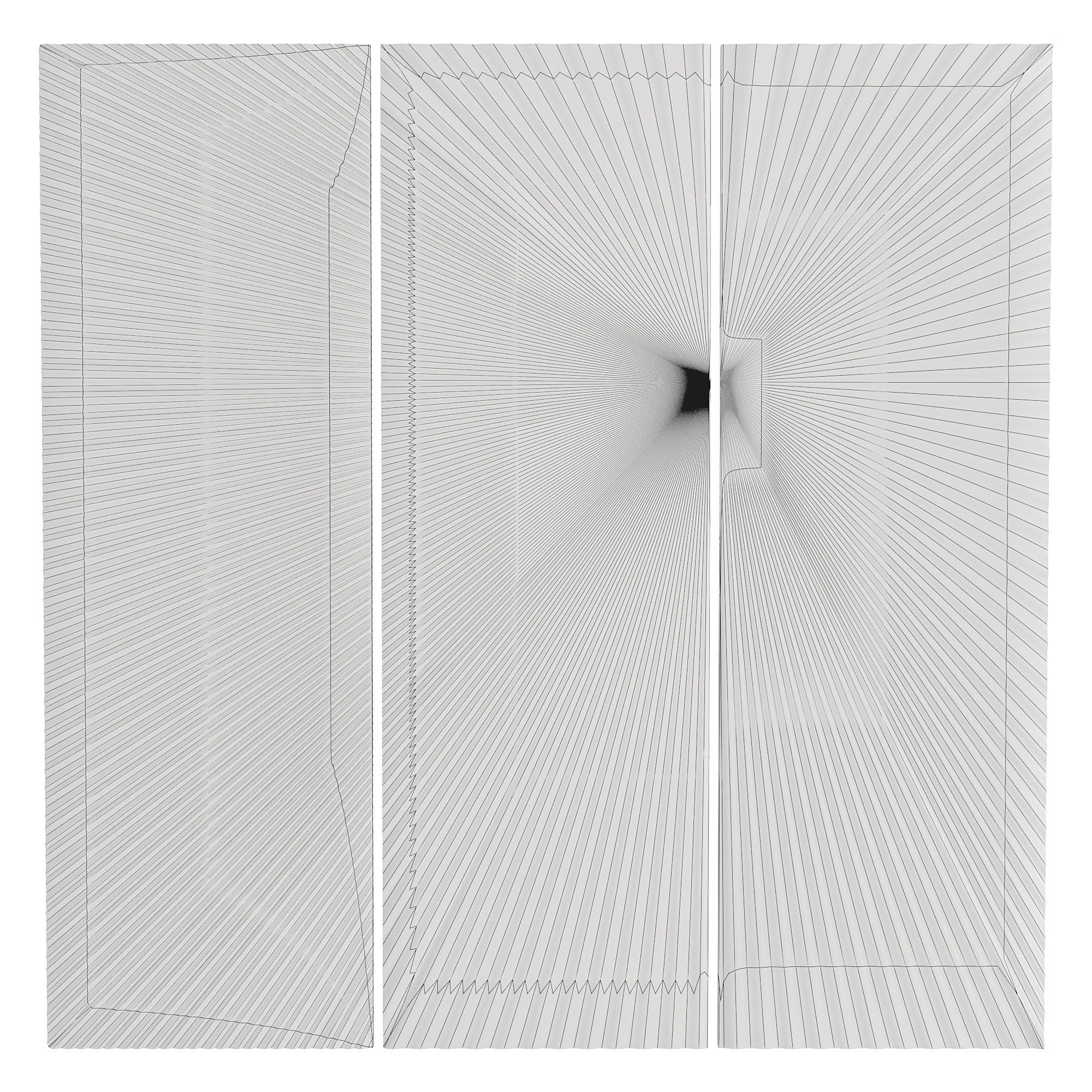 Piece Sunburst Metallic Wall Decor Set by Wayfair 3D model_3