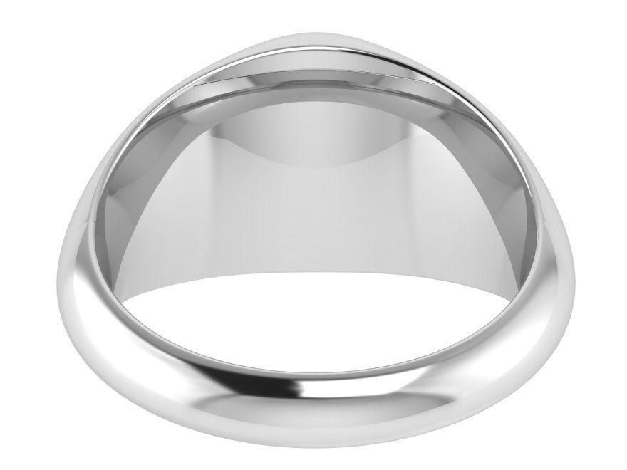 Round Signet ring 1863 3D print model 3D print model_3