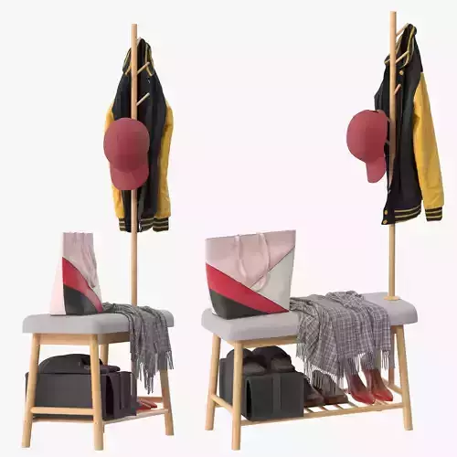 Bamworld Coat Rack 3D model