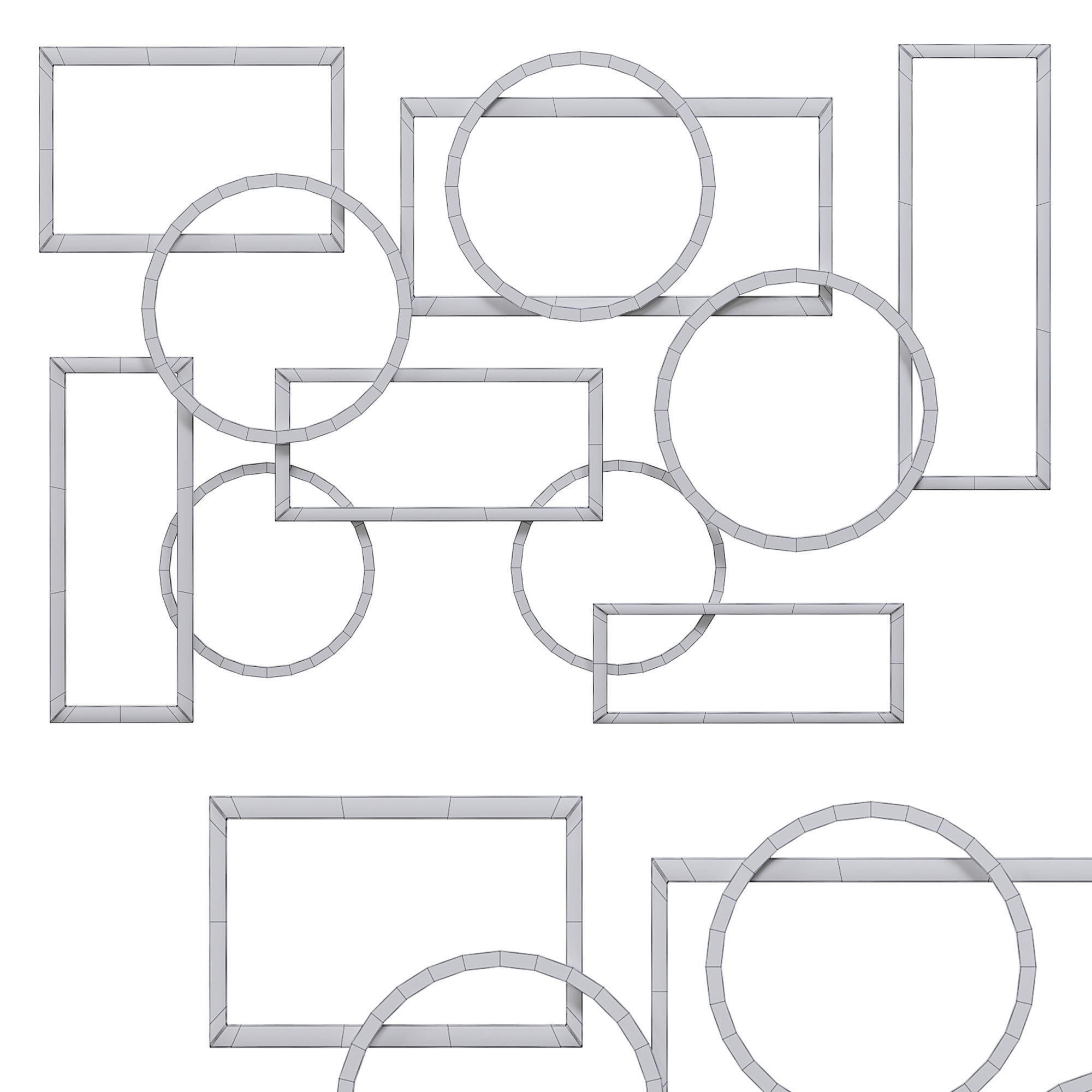 George oliver wall decor 3D model_3