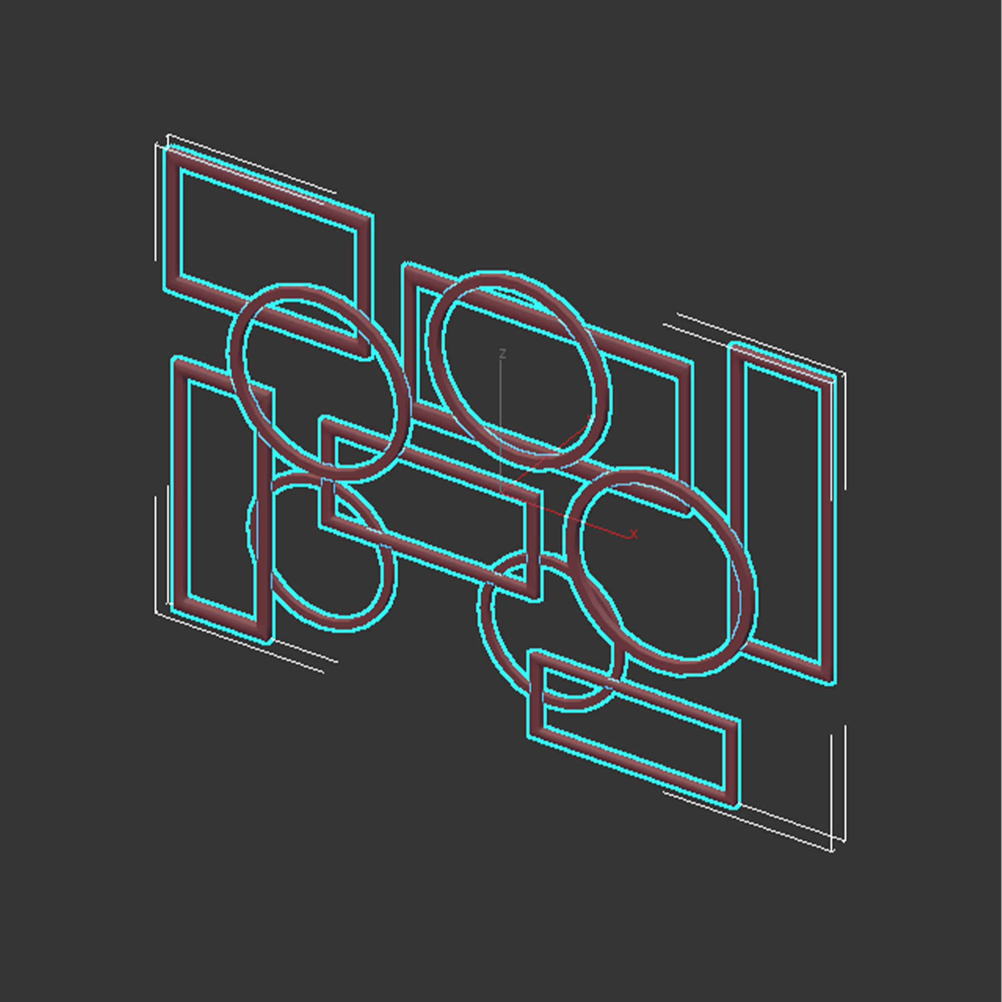 George oliver wall decor 3D model_7