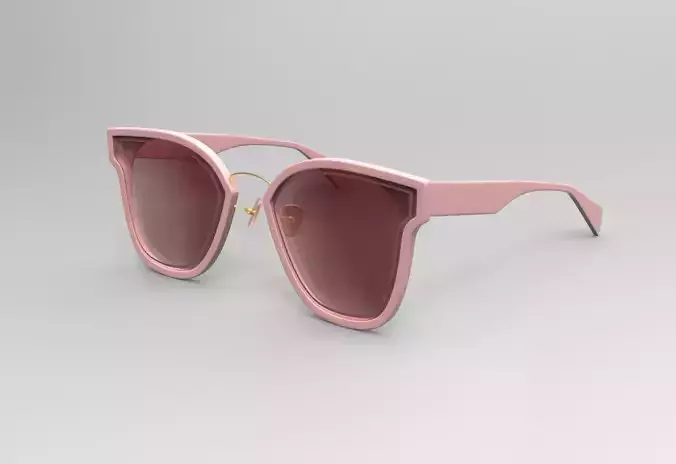 Coconut Rectangular Sunglasses