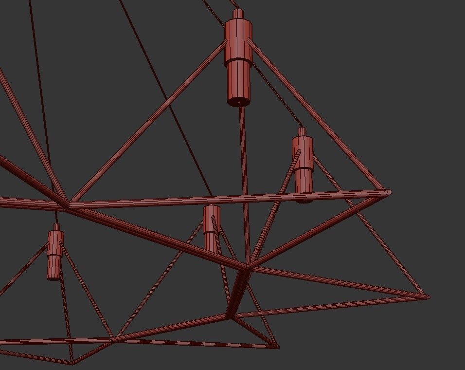 GITTER geometric chandelier 3D model_3