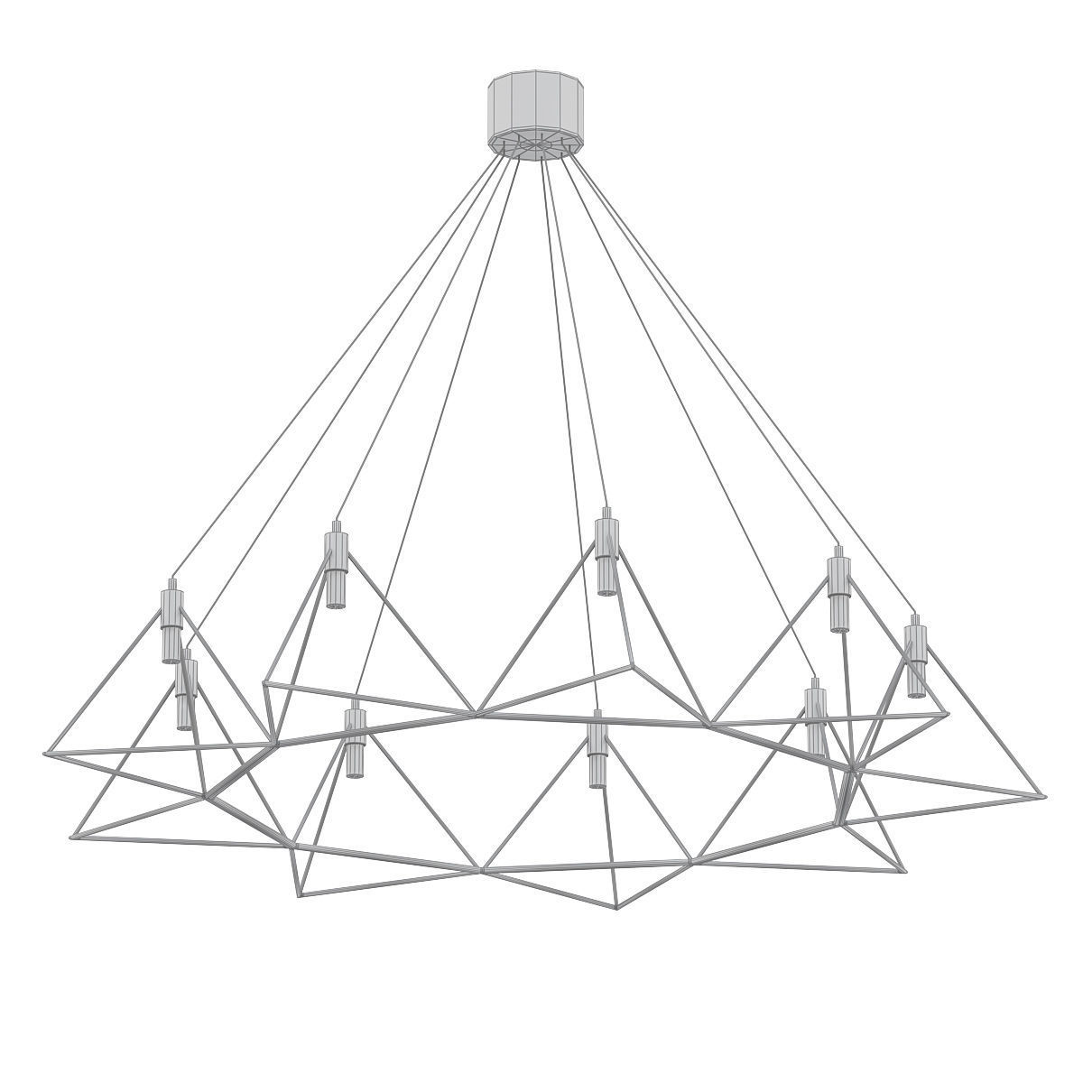 GITTER geometric chandelier 3D model_4