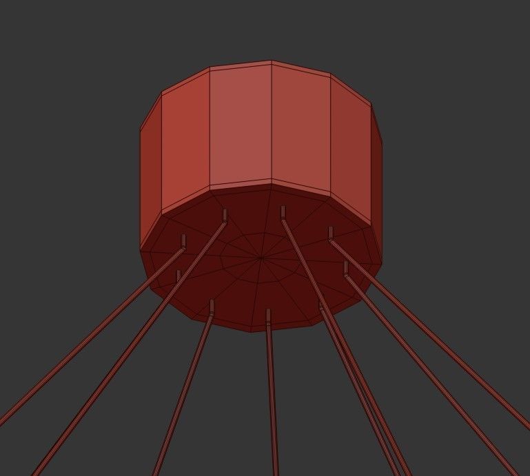 GITTER geometric chandelier 3D model_2