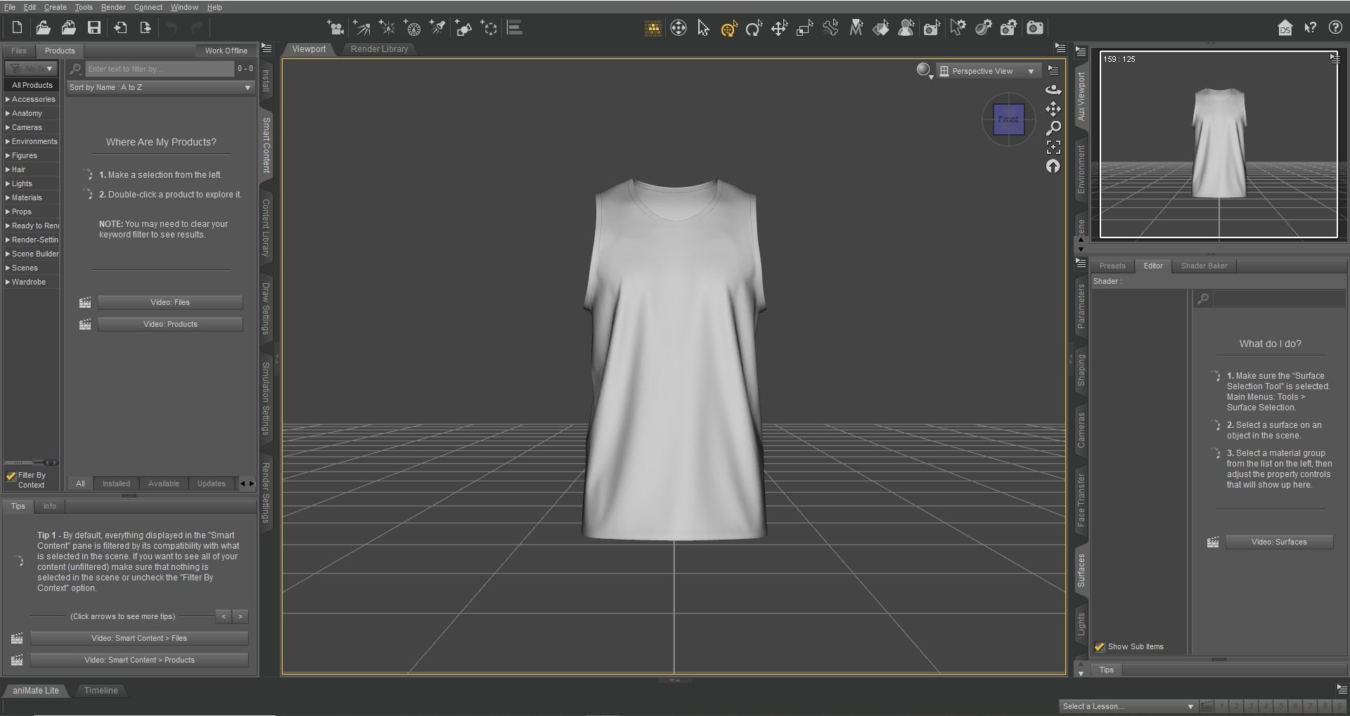 Athletic Men Cotton Performance Sleeveless Muscle T-Shirt 3D model_15