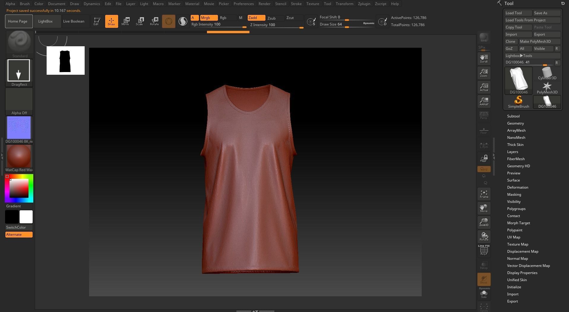 Athletic Men Cotton Performance Sleeveless Muscle T-Shirt 3D model_19