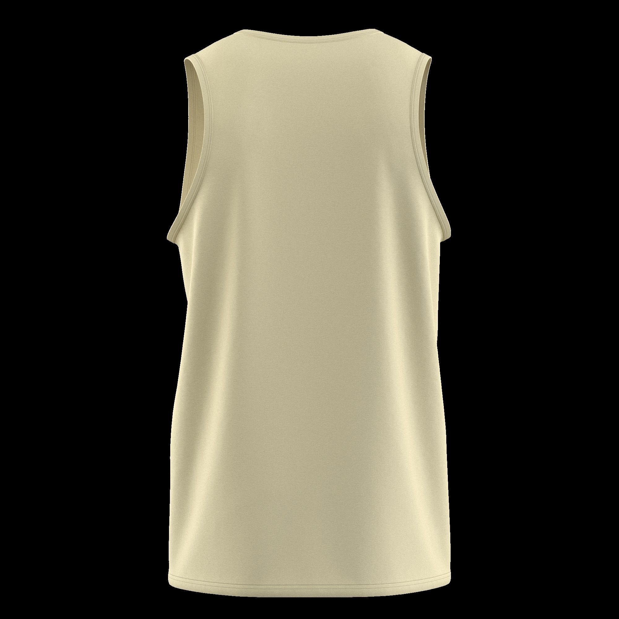 Athletic Men Cotton Performance Sleeveless Muscle T-Shirt 3D model_11