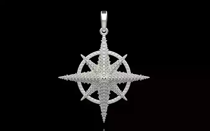 Compass star pendant model 298