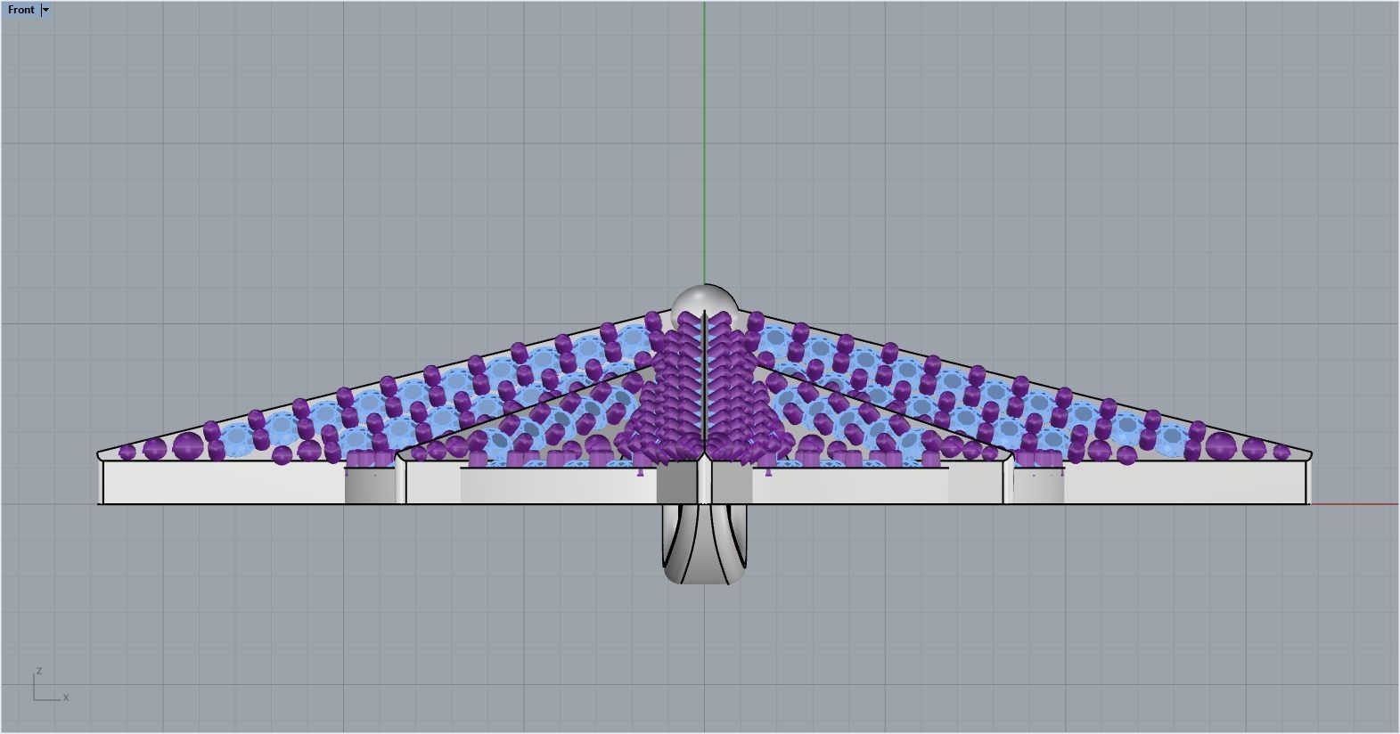 Compass star pendant model 298 3D print model_10