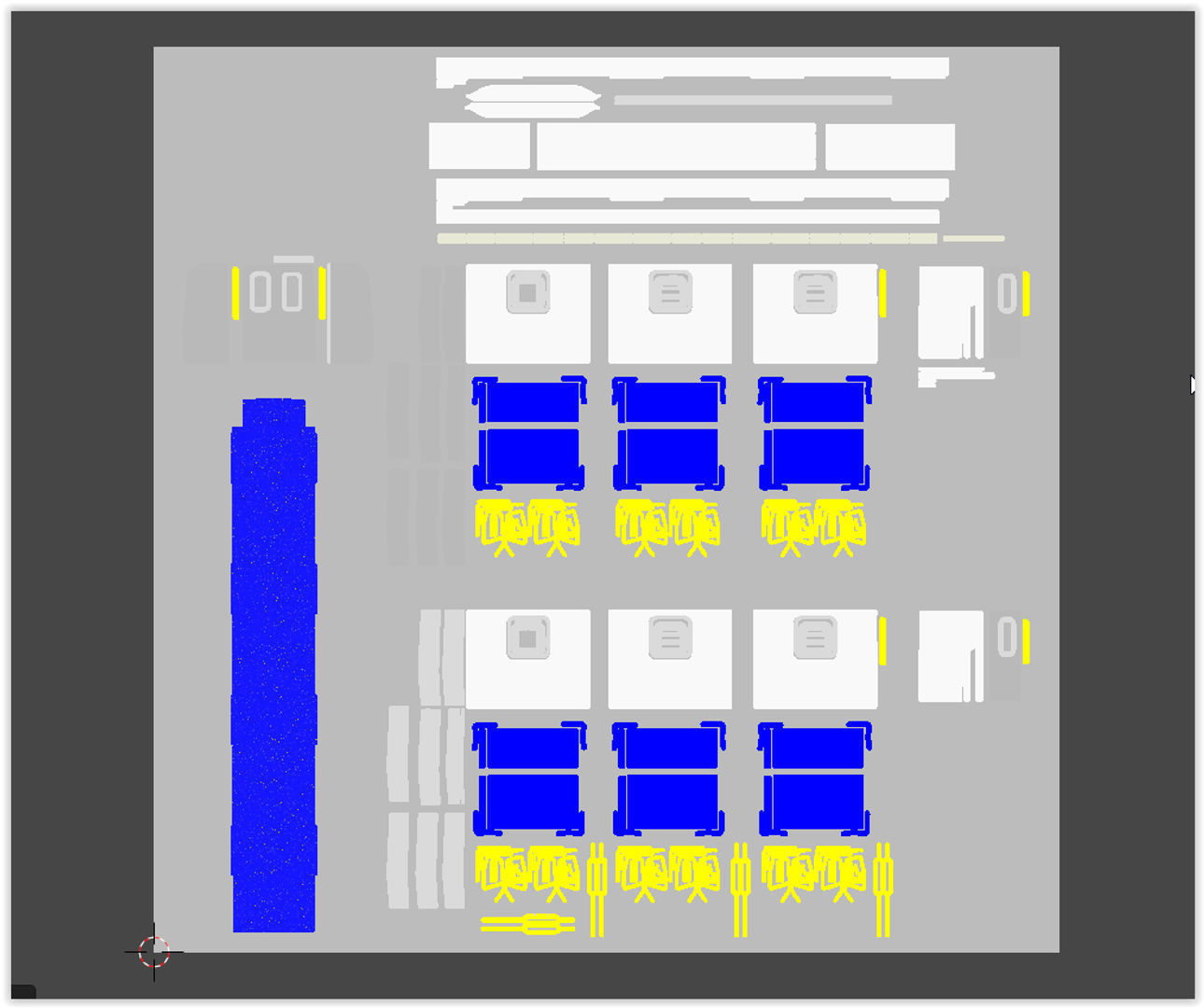 NYC subway car R211 PBR 3D model_16