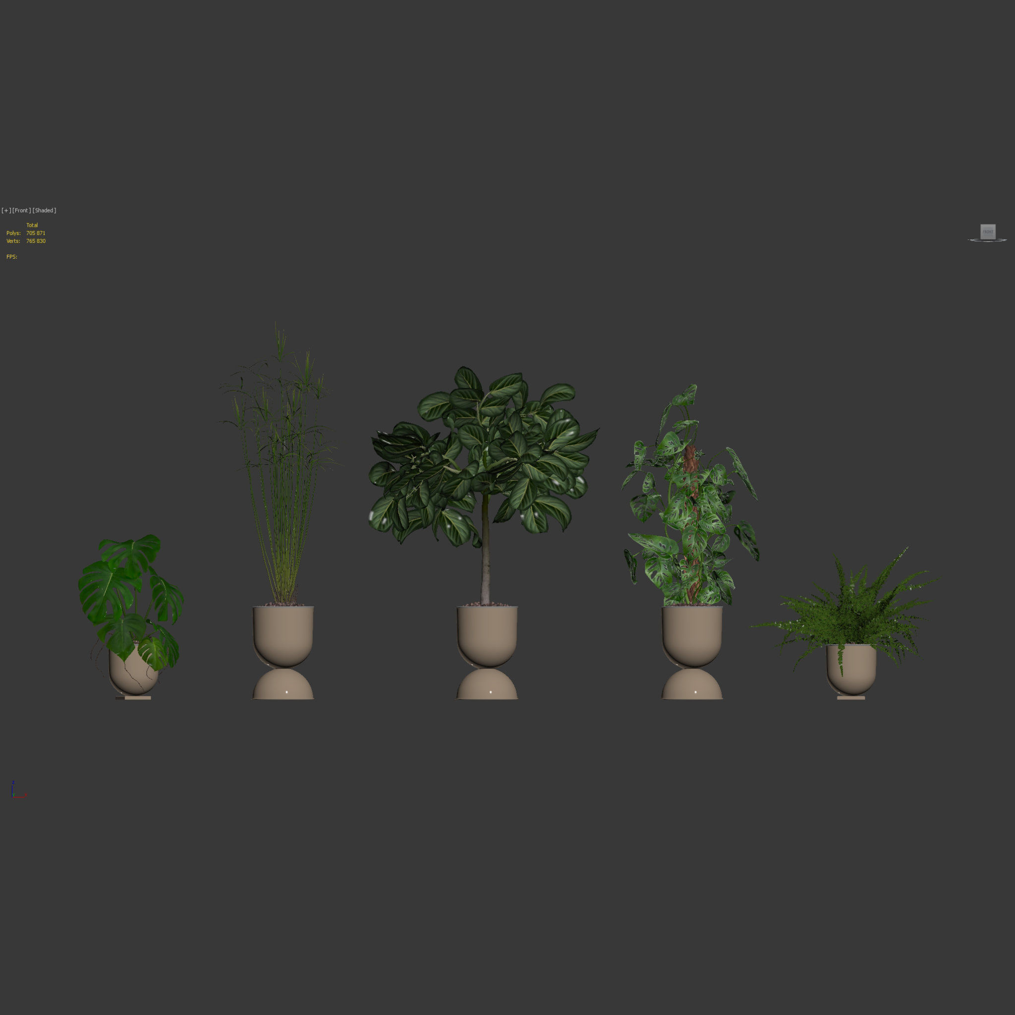 Plants collection 127 3D model_8