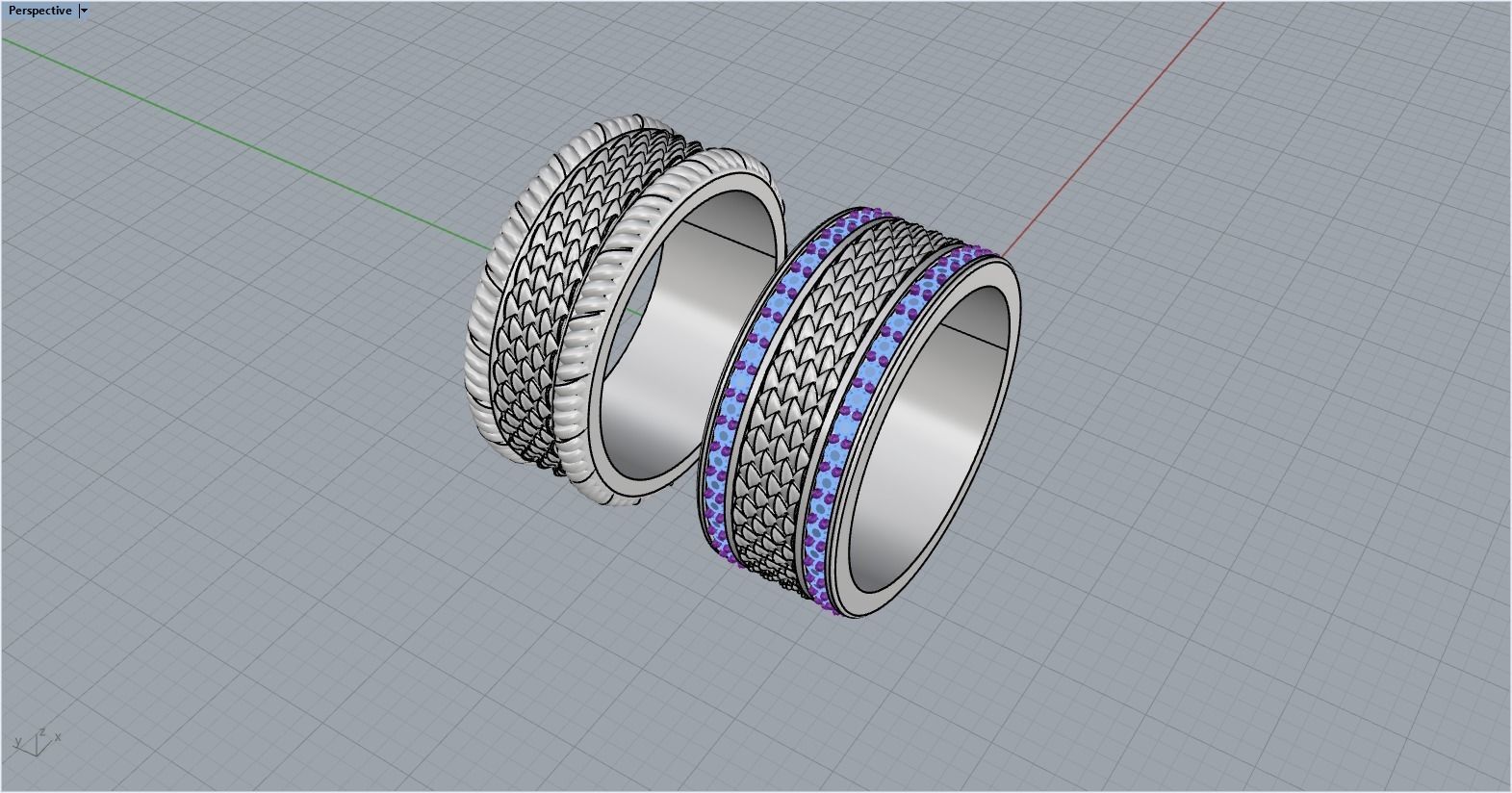 Dragon scale ring model 303 3D print model_8
