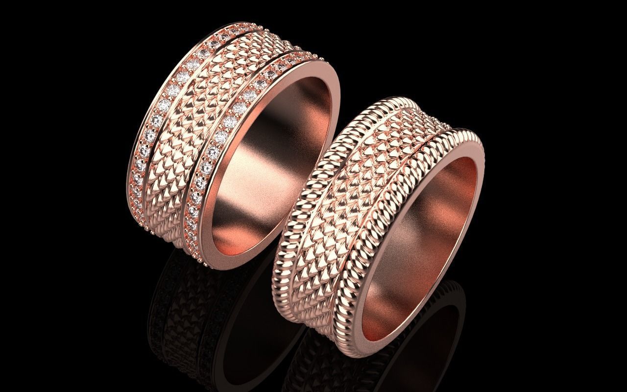 Dragon scale ring model 303 3D print model_24