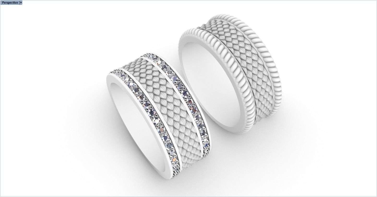 Dragon scale ring model 303 3D print model_10