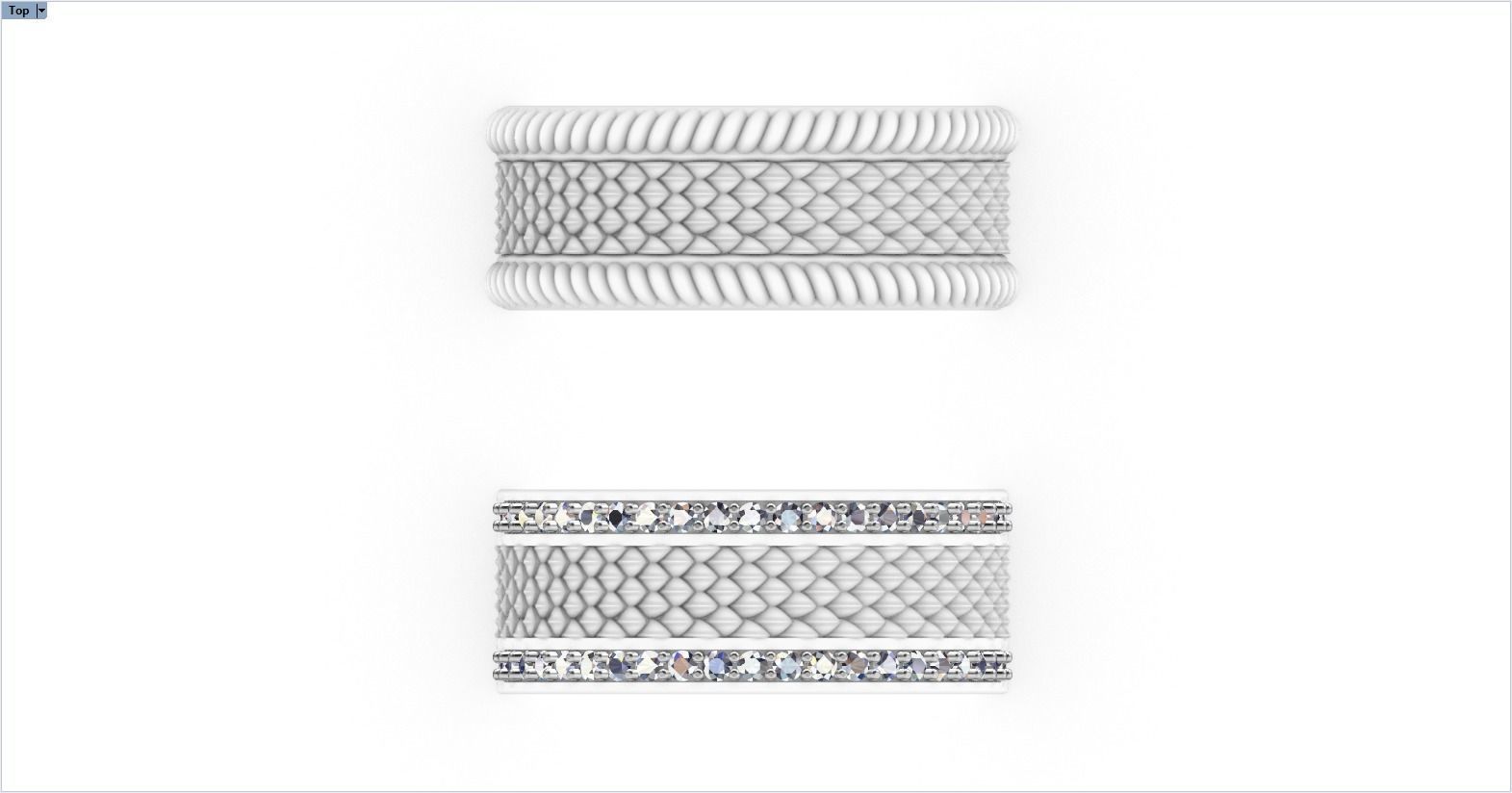 Dragon scale ring model 303 3D print model_12