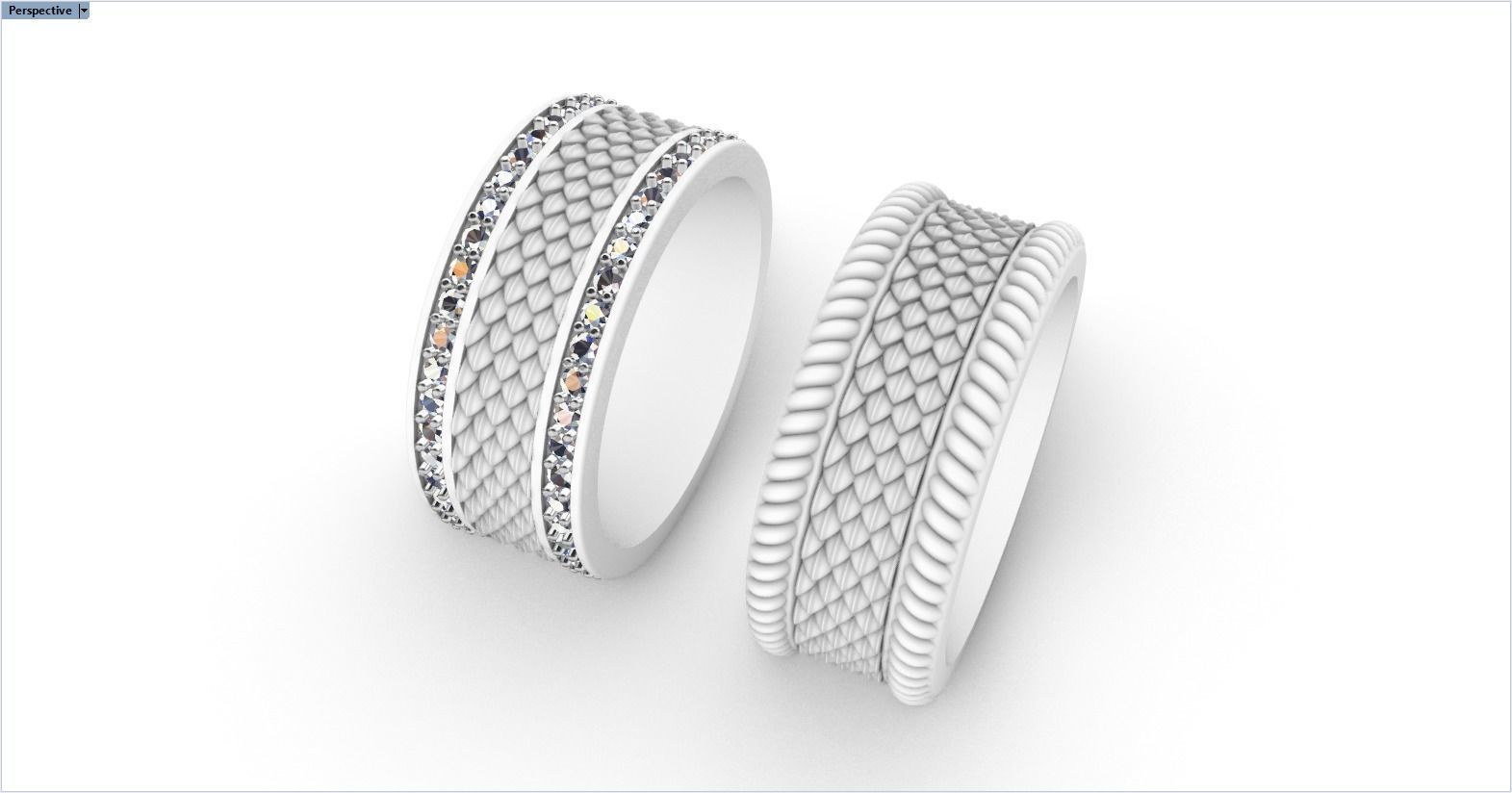 Dragon scale ring model 303 3D print model_11