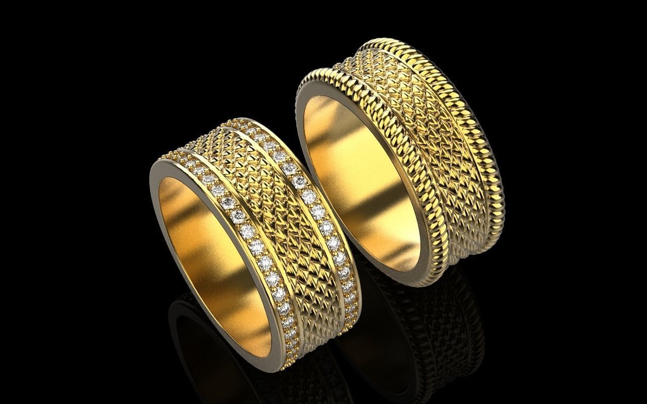 Dragon scale ring model 303 3D print model_1