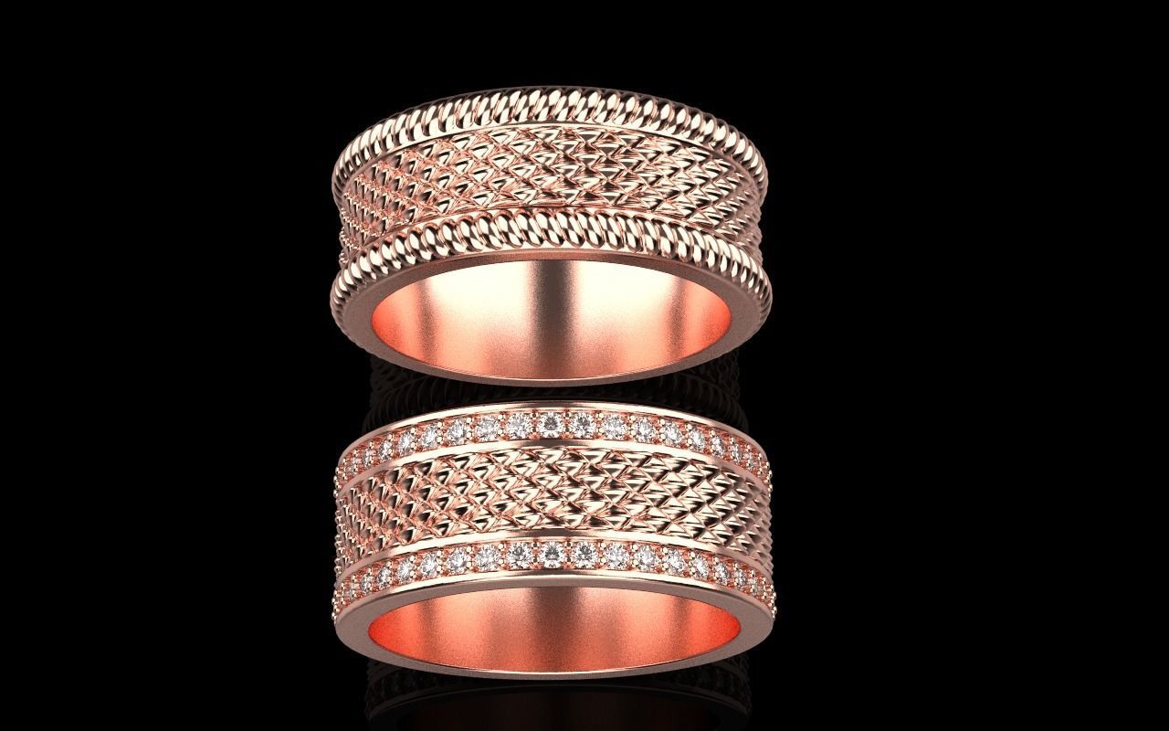 Dragon scale ring model 303 3D print model_2