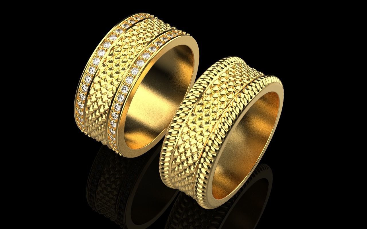 Dragon scale ring model 303 3D print model_27