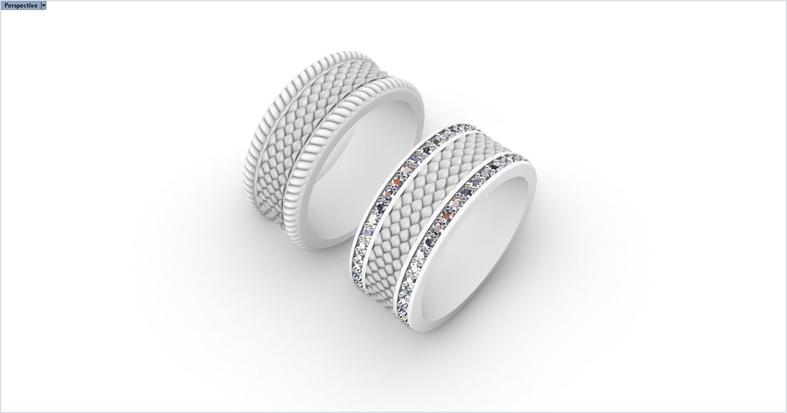 Dragon scale ring model 303 3D print model_9