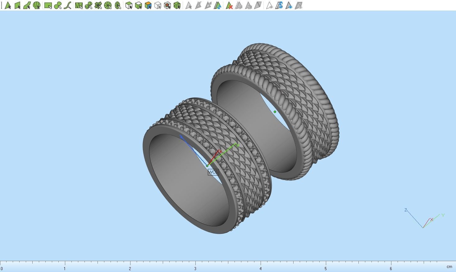 Dragon scale ring model 303 3D print model_15
