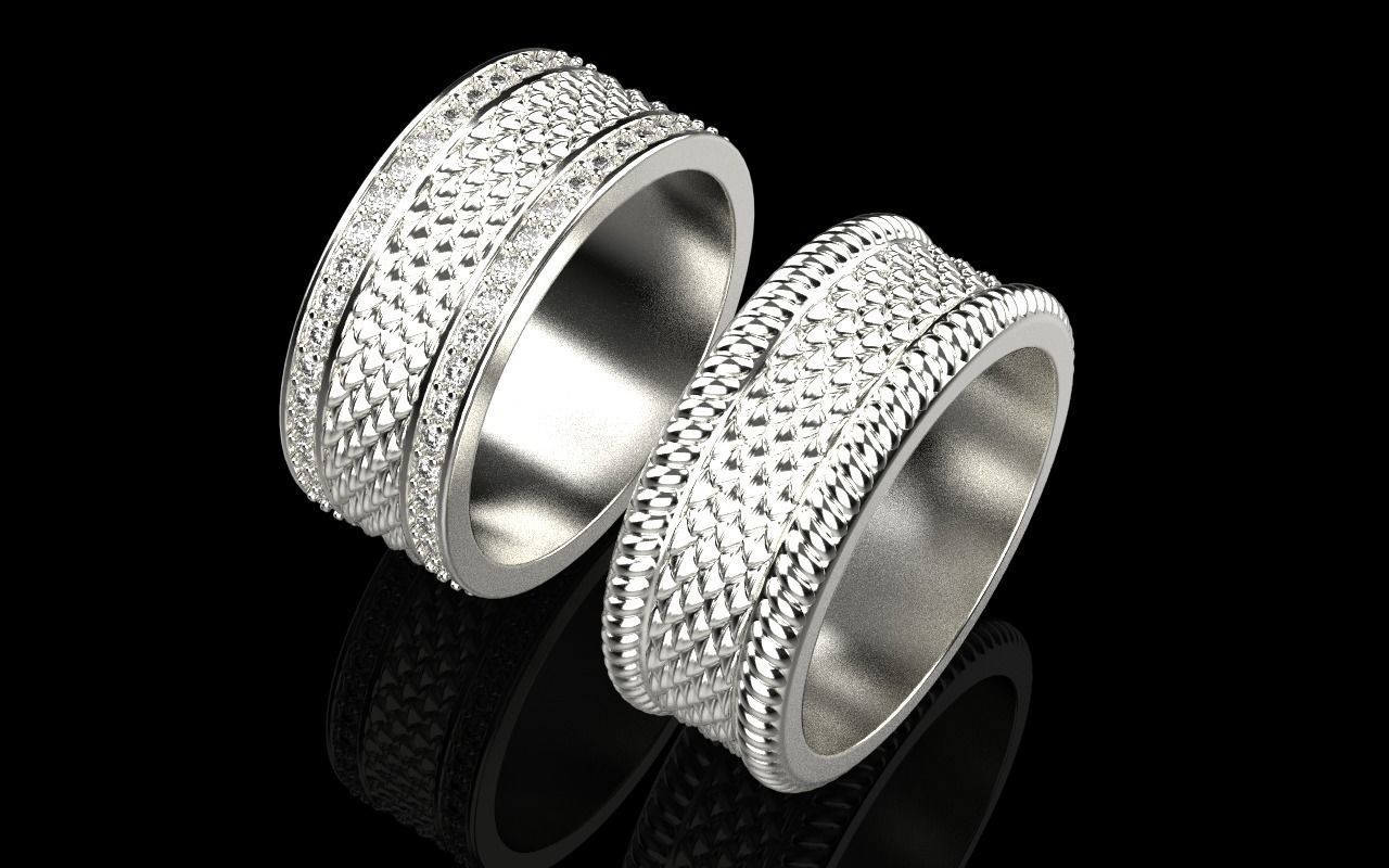 Dragon scale ring model 303 3D print model_22