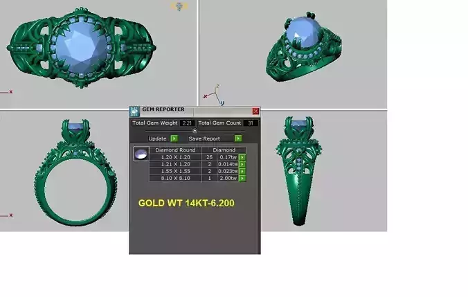 vintage solitaire engagement ring set