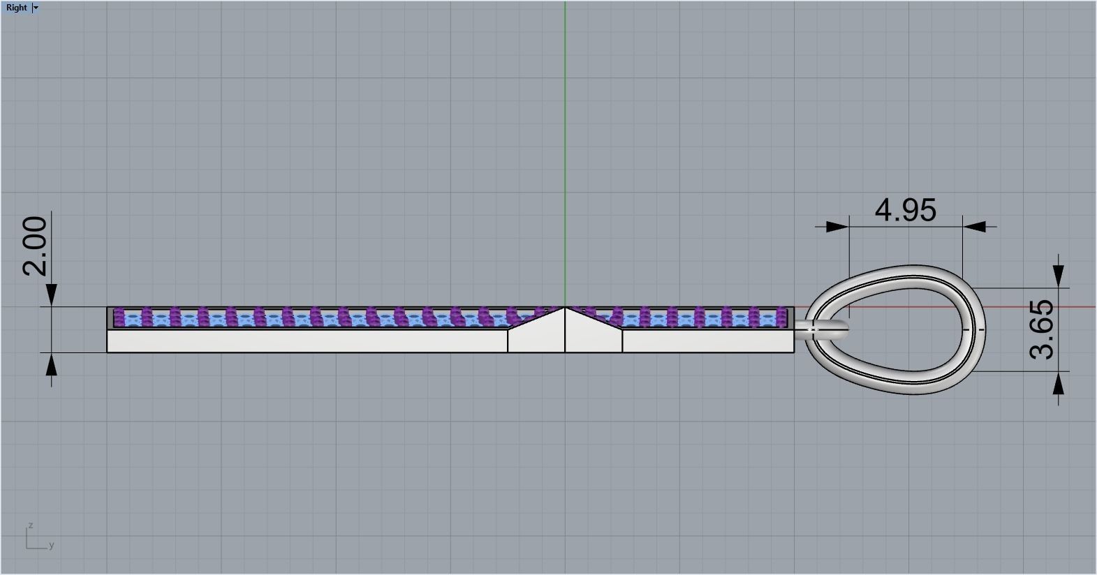 Cross with gems model 302 3D print model_9