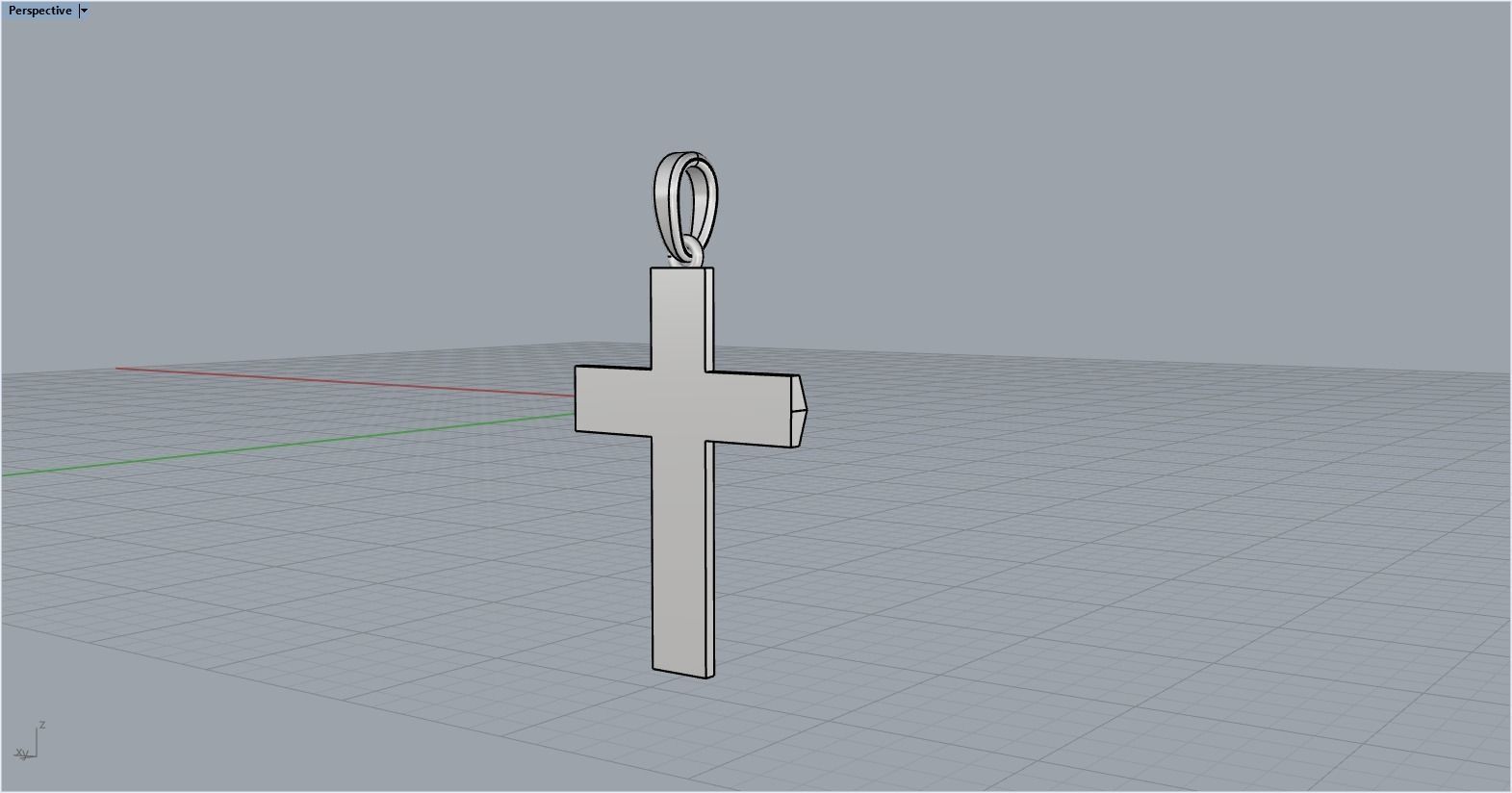 Cross with gems model 302 3D print model_12