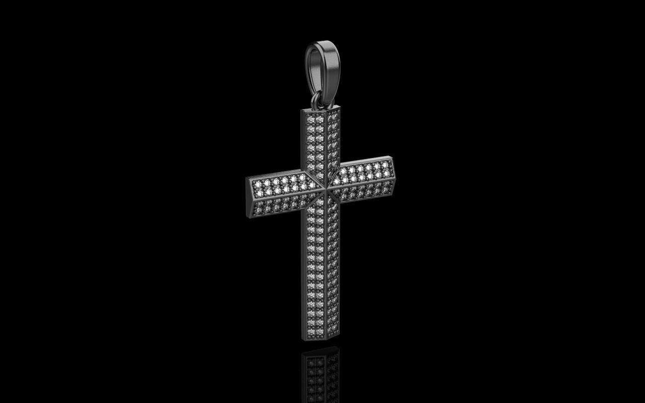 Cross with gems model 302 3D print model_31