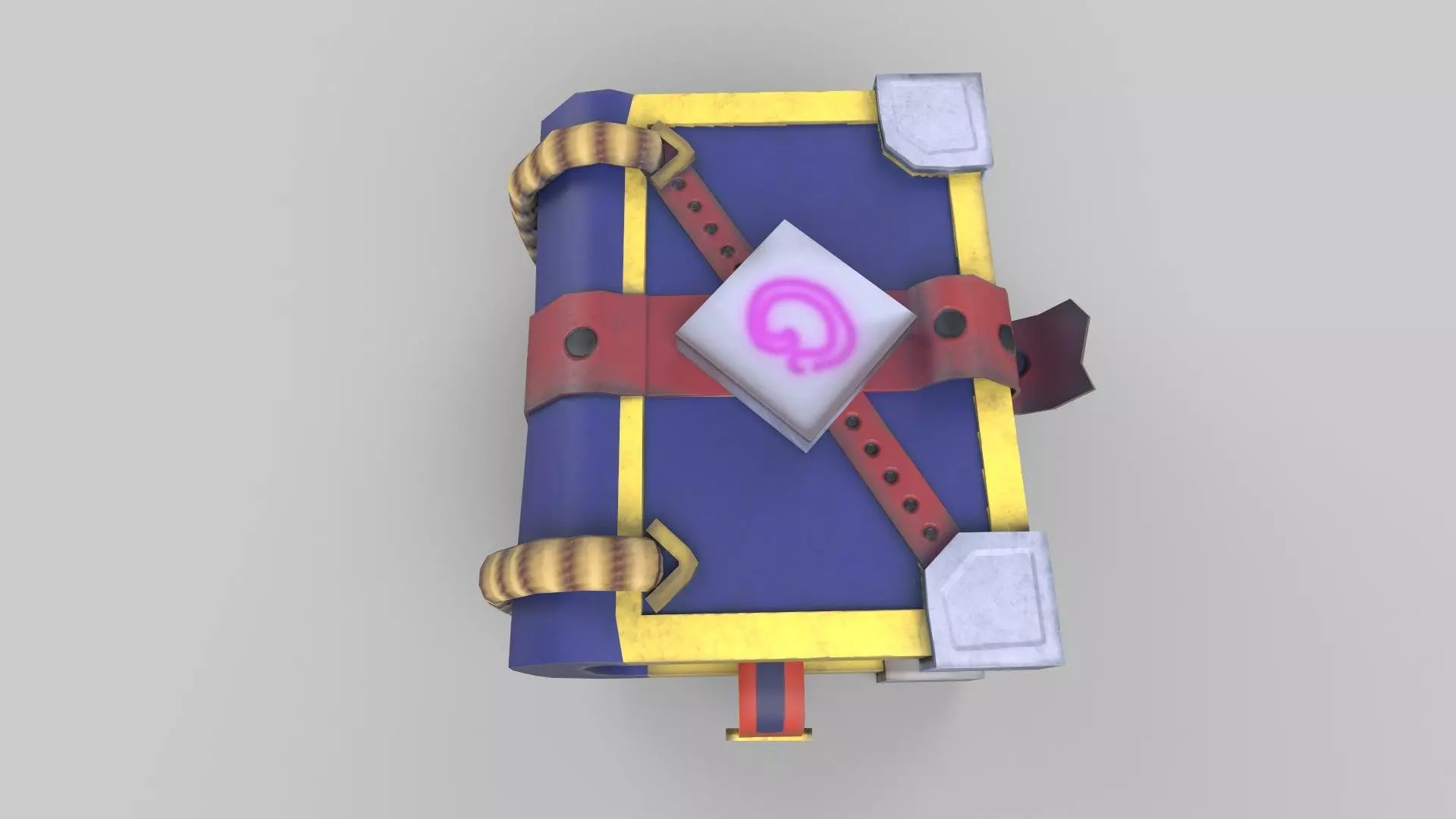 stylized Book Low-poly 3D model_0