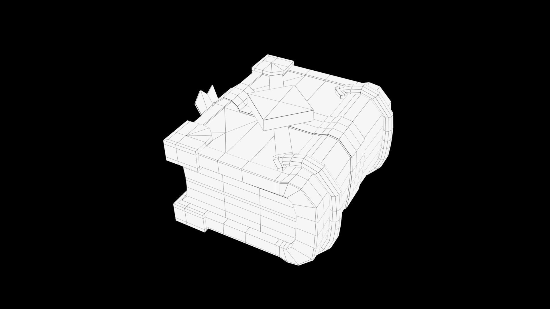 stylized Book Low-poly 3D model_8