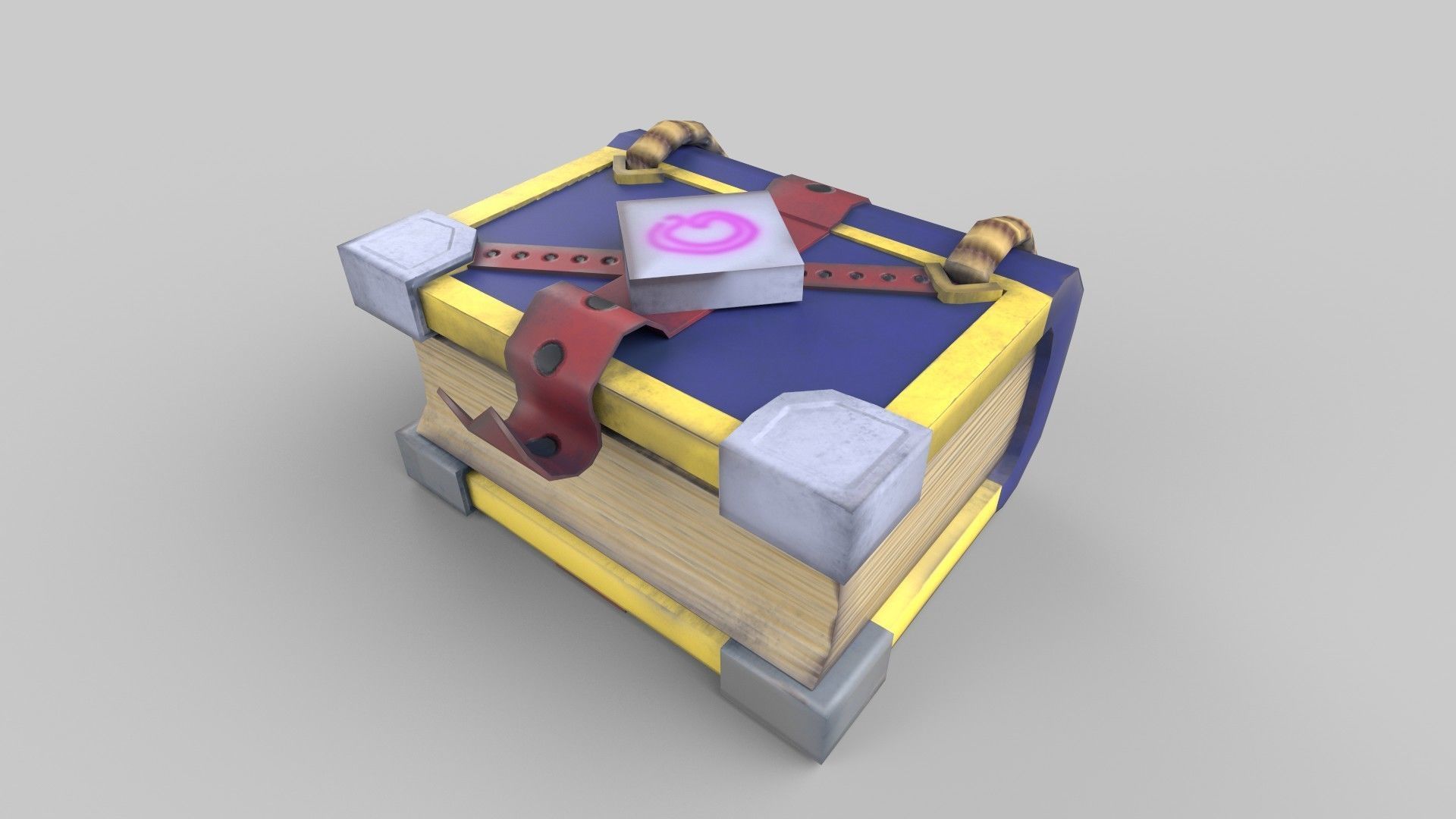 stylized Book Low-poly 3D model_4
