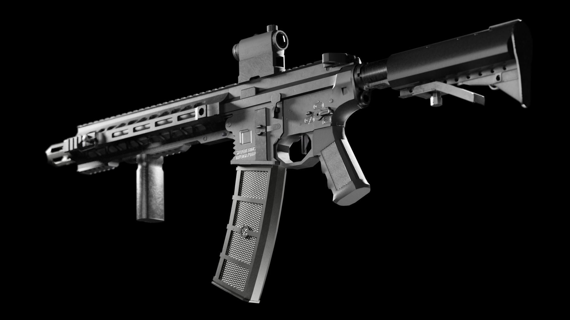 3D model SAY GRY AR-15 Assault Rifle VR / AR / low-poly | CGTrader