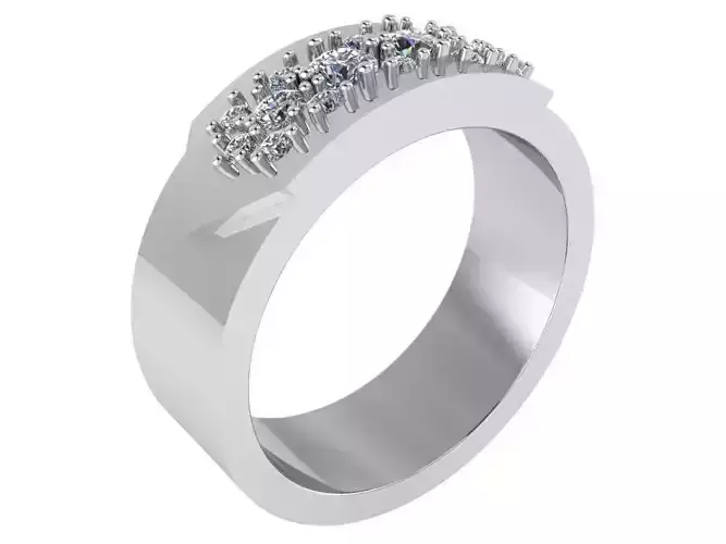 Fashion Diamond Band 1874 3D print model