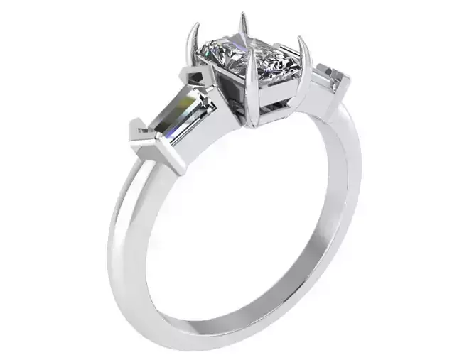 Round Diamond Ring 1875 3D print model