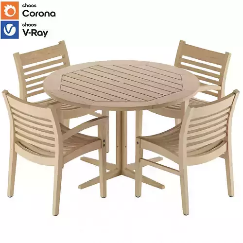 Wellspring set outdoor table and chairs
