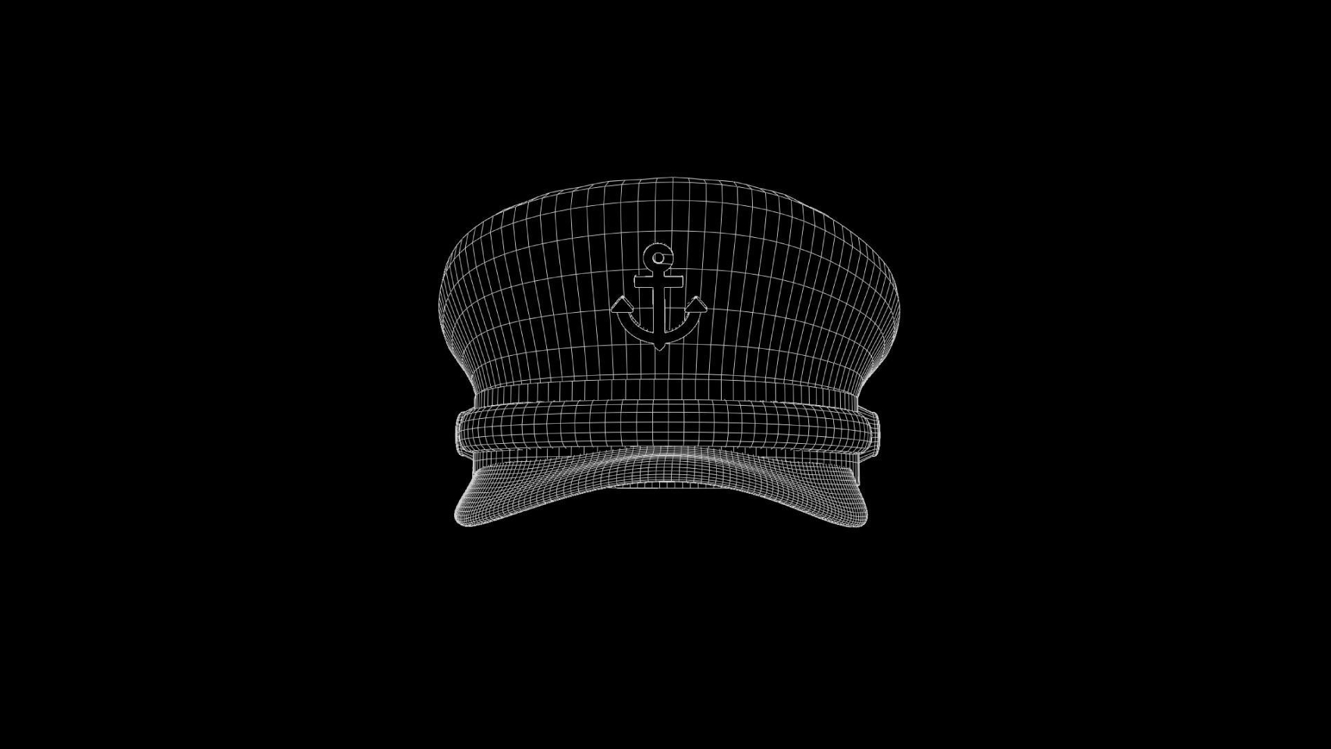 Captain Hat 3D model_9