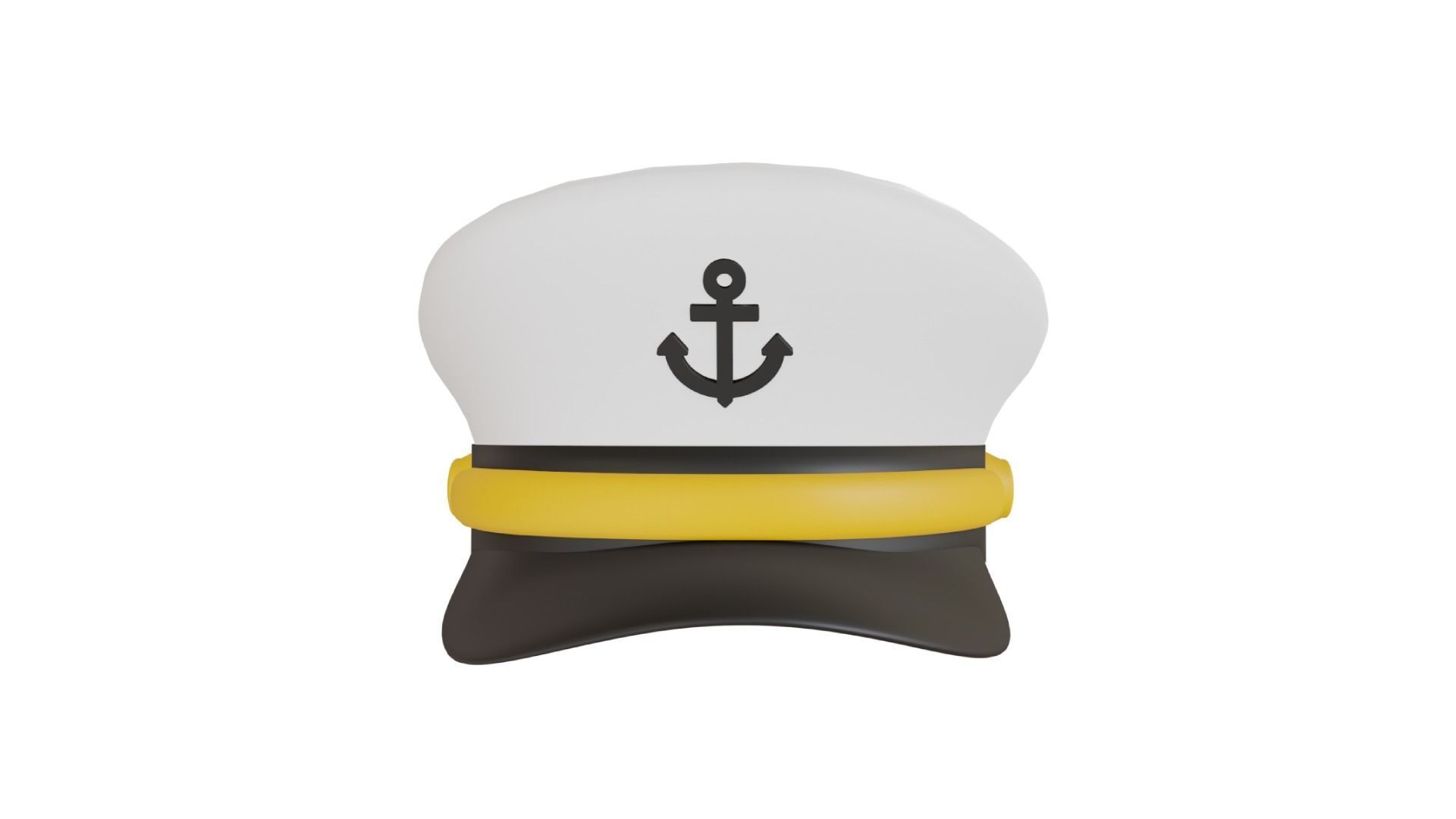 Captain Hat 3D model_2
