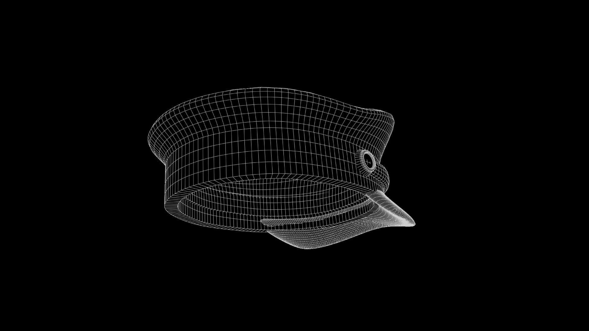 Captain Hat 3D model_10